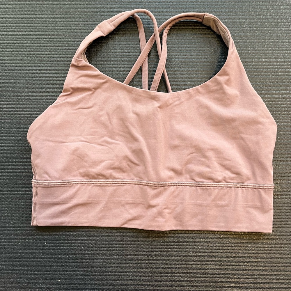 Lululemon Energy Longline Bra, Dusty Purple, Size 8